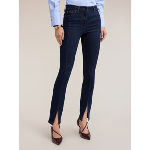 Motivi - Jeans skinny con spacco sul fondo gamba - Blu
