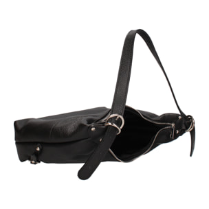 Borsa a spalla da donna In Vera pelle Made in Italy 30x30x9 cm