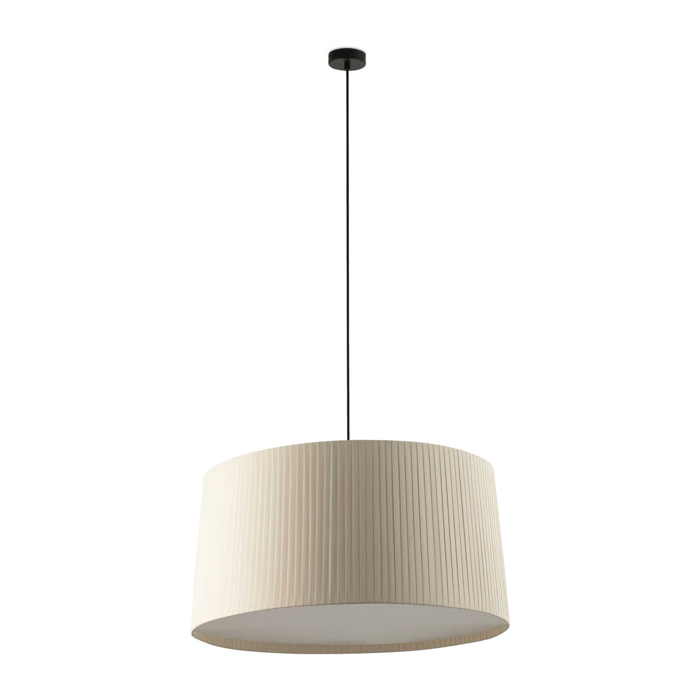 SAMBA 700 Lampe suspension simple noir/beige