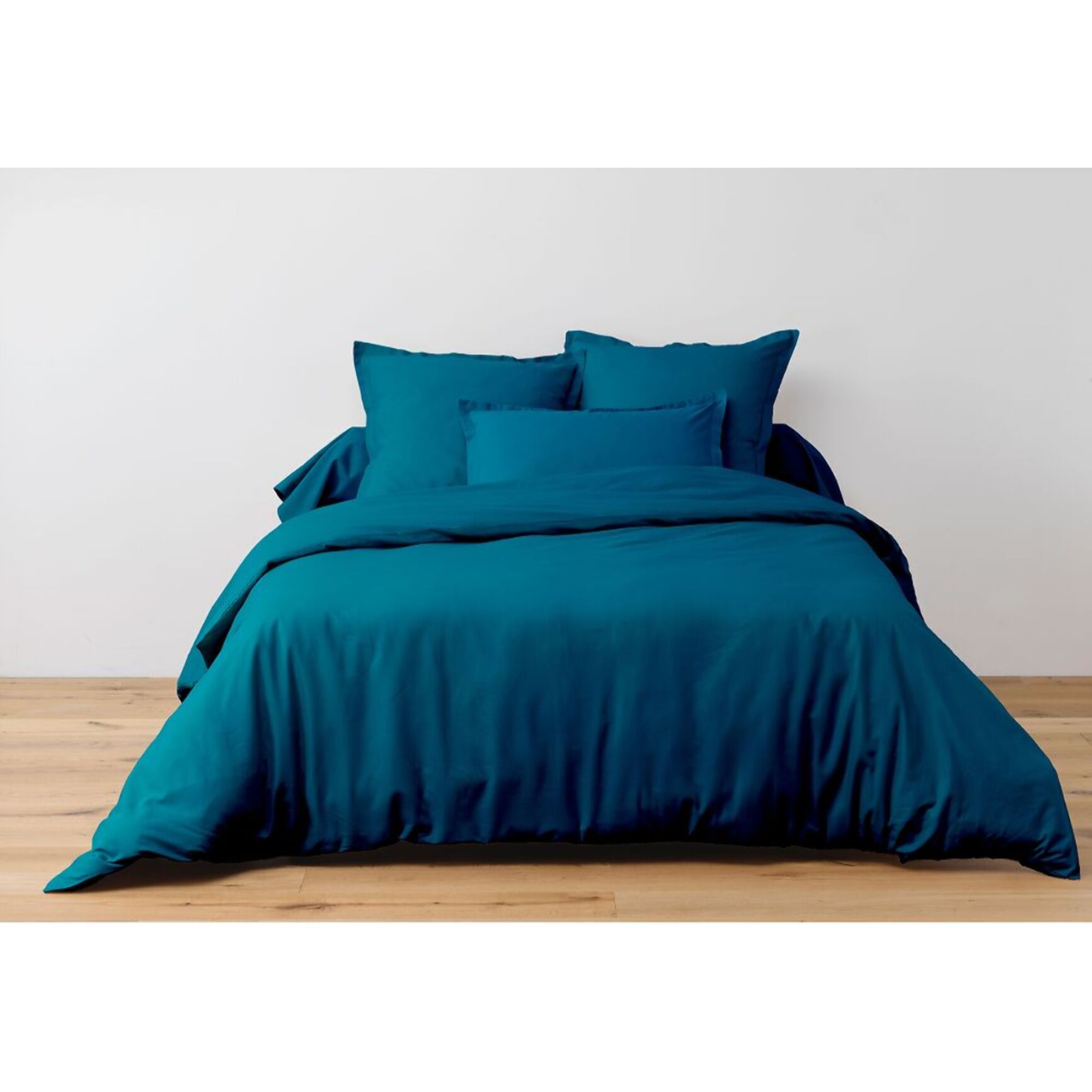 Parure De Drap 3pcs et Drap Housse 90x190cm Coton 57fils/cm2 Canard