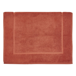 Tapis de bain uni en coton, AQUA, Orange
