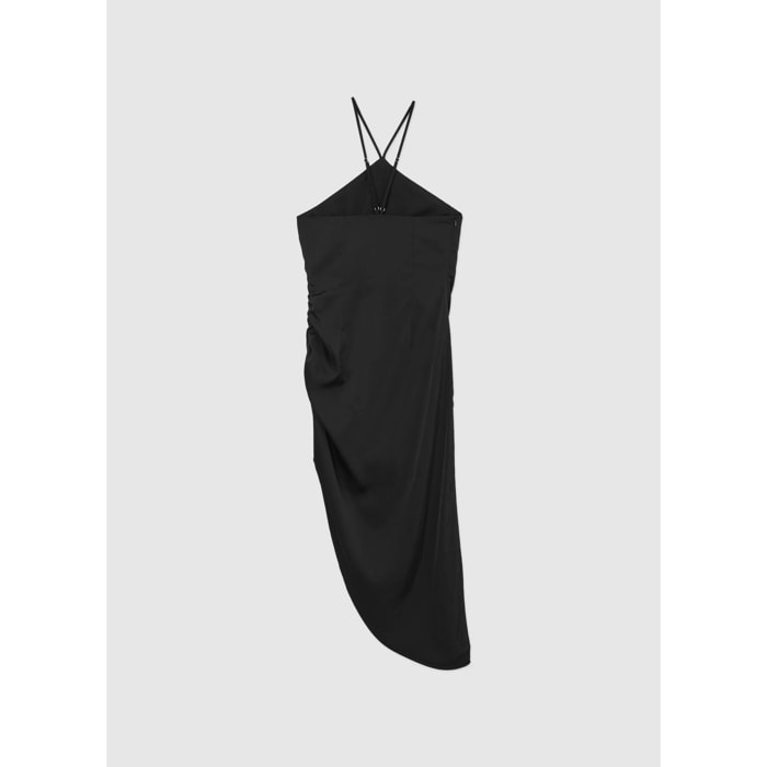 Abito midi con spacco