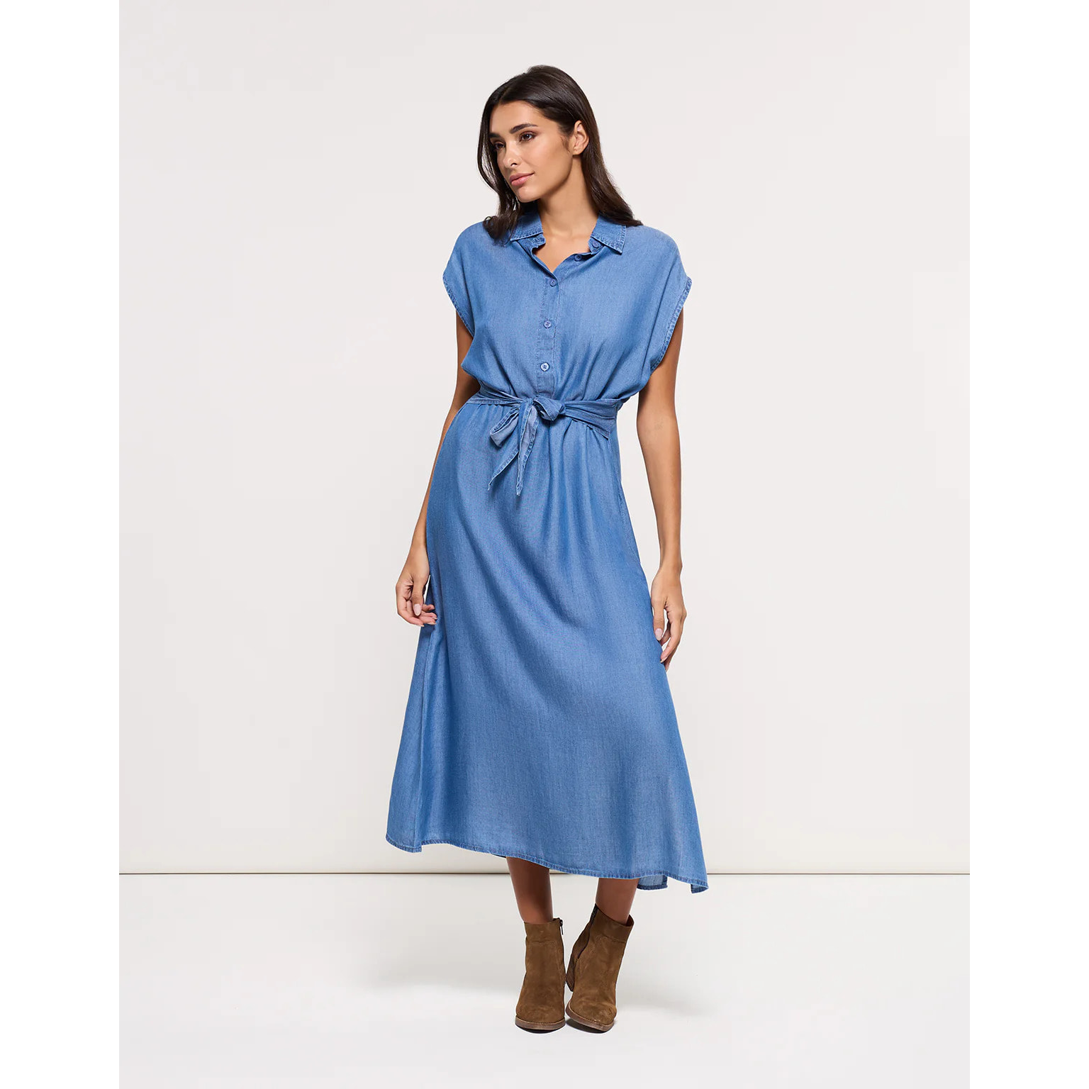 Vestido largo Denim - Lonzi