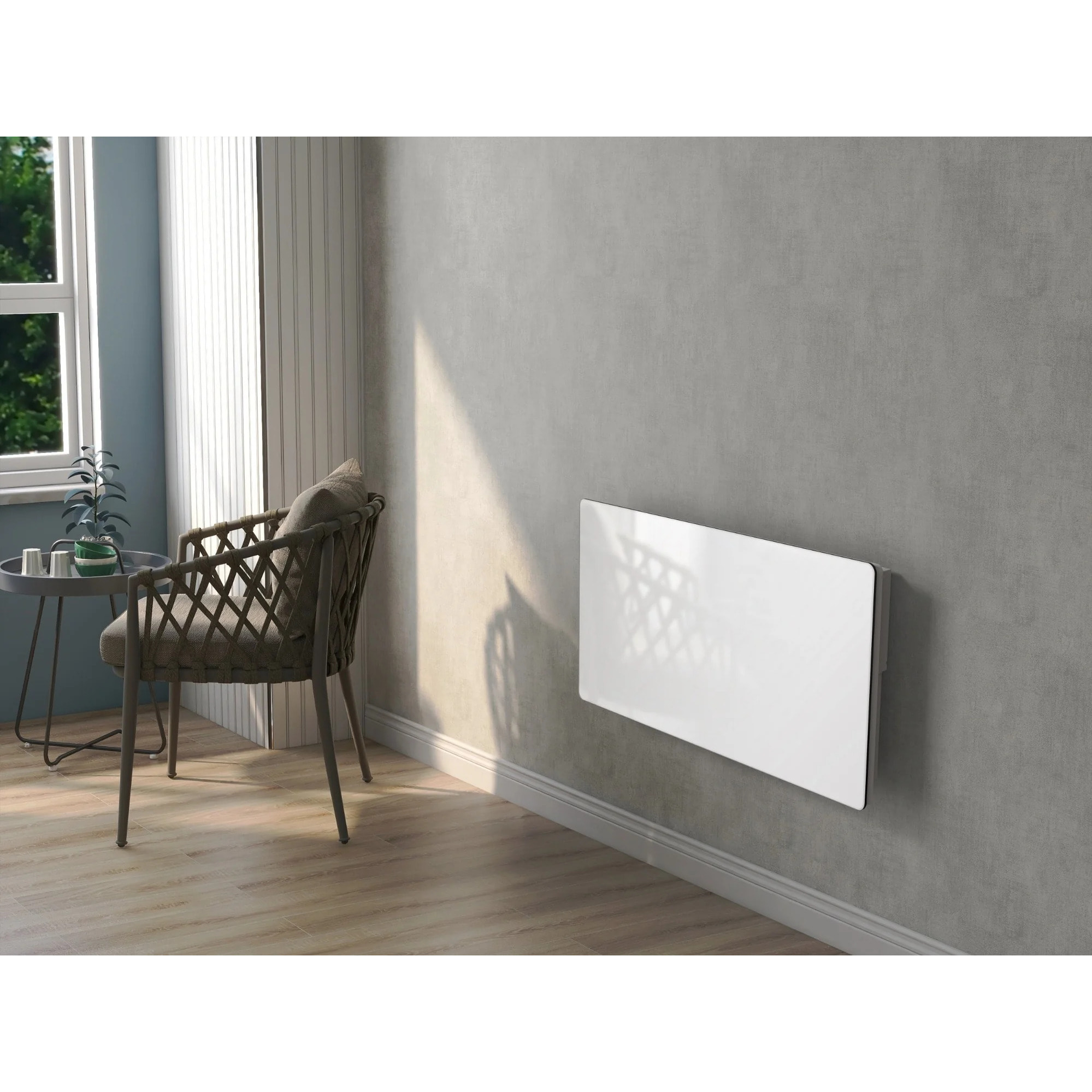 Radiateur électrique céramique GLASS blanc 2000W