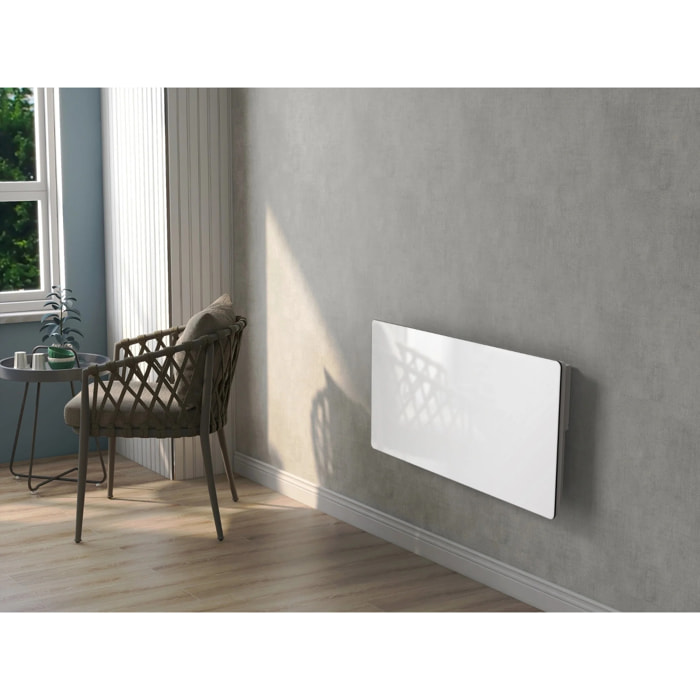 Radiateur électrique céramique GLASS blanc 2000W