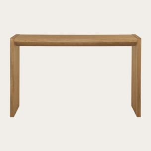 Meuble d'entrée Bitam -bois massif d'araucaria-couleur lixa 120 x 75 x 35 cm