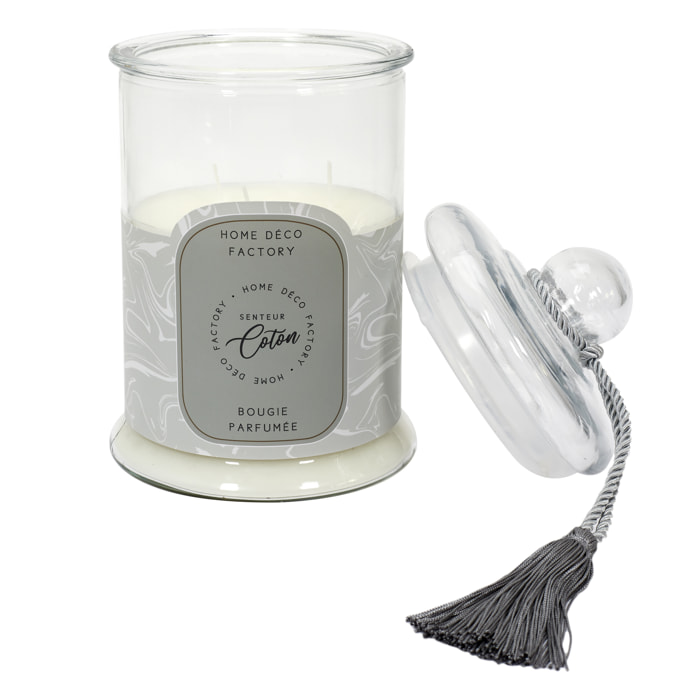 Bougie Parfumee Bonbonniere Grise H29cm