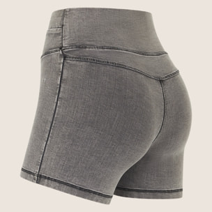 Jeggings N.O.W. short skinny a vita alta in tencel denim