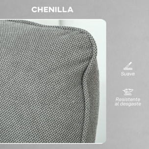 Sillón Relax Reclinable Eléctrico, con Calor Lumbar y Masaje Vibración, Sillón Masaje Relax, Motor Silencioso, Función de Memoria, Bolsillos Laterales, Almohada, Control Remoto con USB, Gris