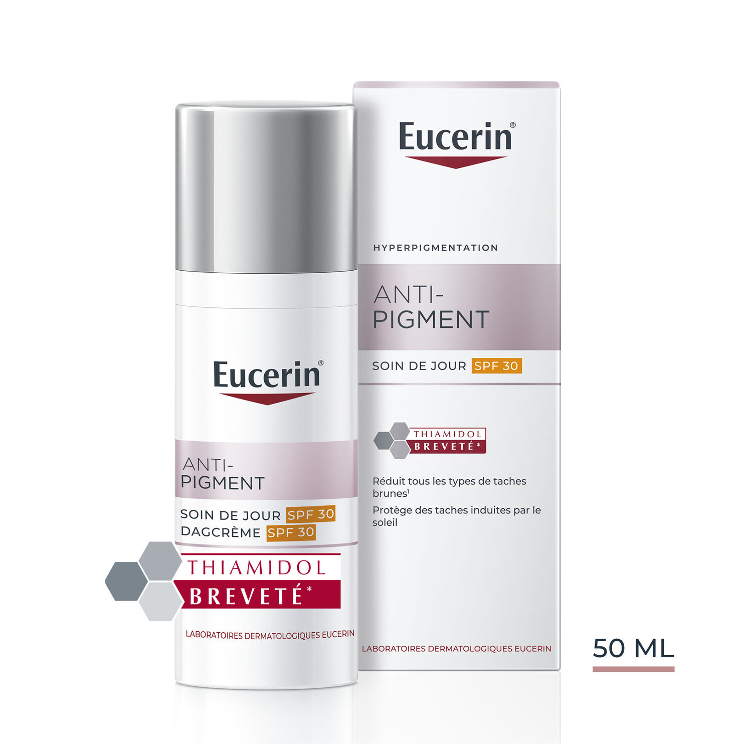 Anti-Pigment SPF30 - Crème de Jour Hydratante & Anti-Tâches - Tous Types de Peaux 50 ml