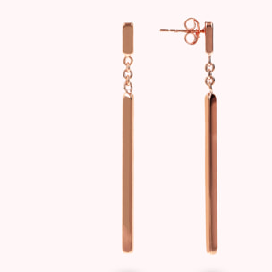 Orecchini Pendenti a Filo con Barretta