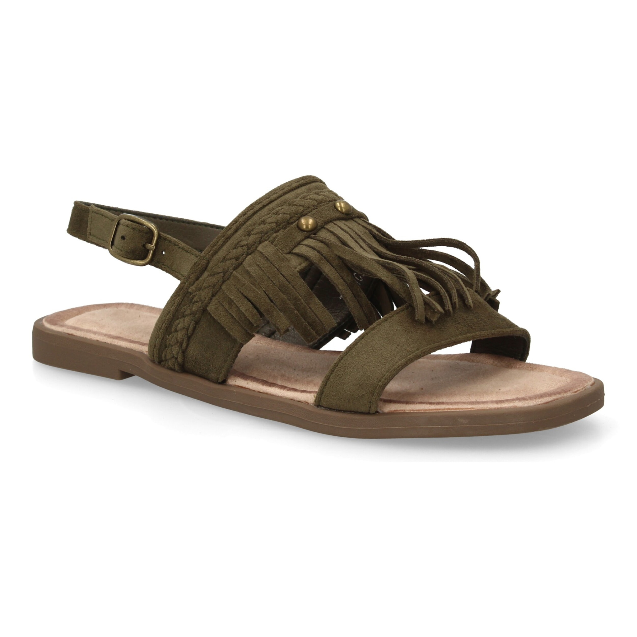 Sandalia boho mujer cómoda verano con flecos