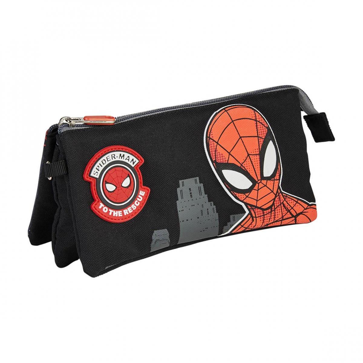 Spiderman Astuccio Bustina 3 Scomparti Lui Spiderman Multicolor