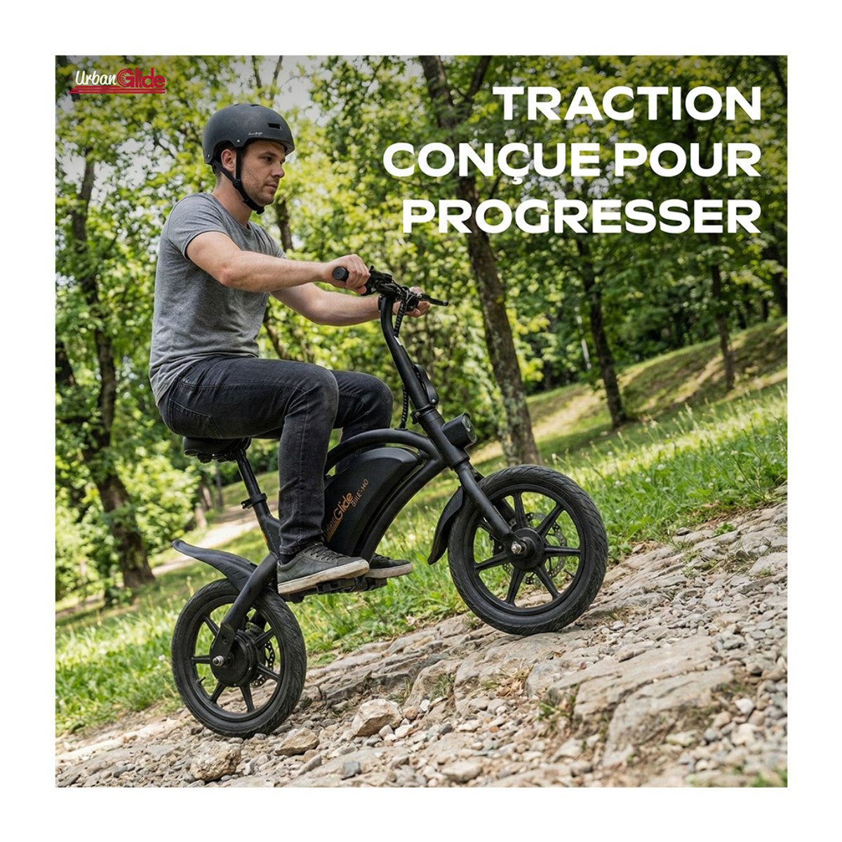 Draisienne Électrique Adulte E-bike 140 – Moteur 1000W - Autonomie Jusqu'a 18 km - Pneu 14" Gonflable - Batterie 42V/5.2Ah - Poids 15Kg