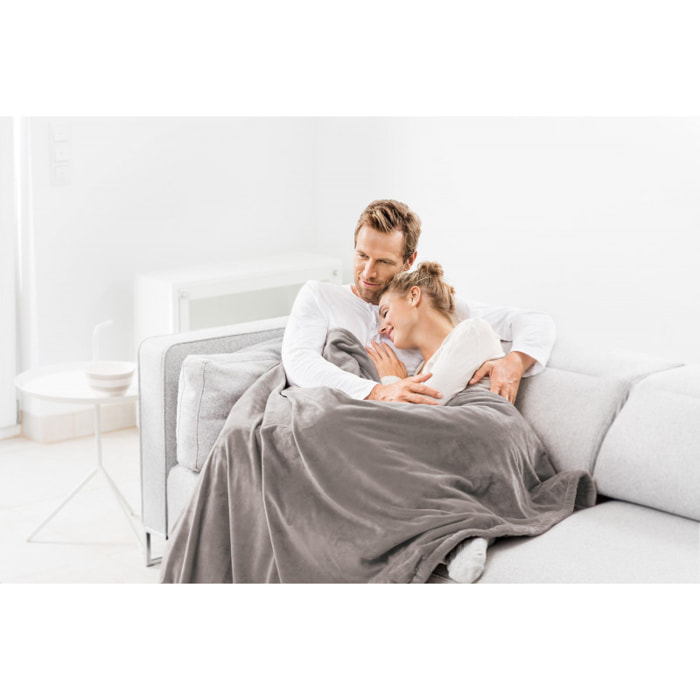 Couverture chauffante XXL Taupe - Beurer HD 150 – 6 niveaux de température