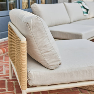 Salon de jardin modulable aluminium et cordes 5 places ORIAL