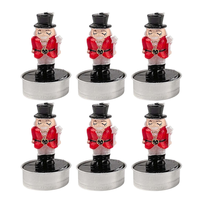 Set de 18 velas decorativas soldadito h.14cm - modelos surtidos