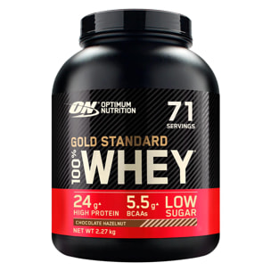 Gold Standard 100% Whey Proteine Isolate in Polvere Aminoacidi Cioccolato alle Nocciole - Barattolo da 2,27kg