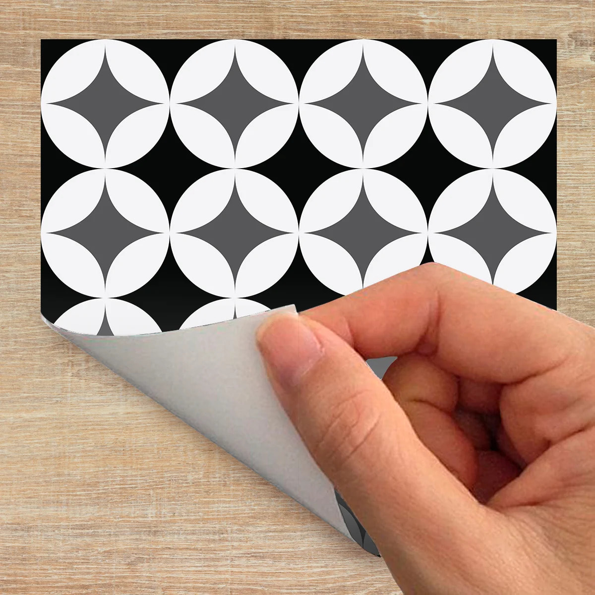Sticker carrelage - Ambiance Sticker - 60 CARREAUX DE CIMENT MEUBLE AUTHENTIQUES MAZENA - 10x10cm