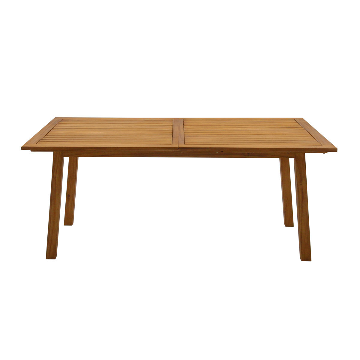 Table de jardin extensible rallonges intégrées en bois massif L180-240 cm MAYEL