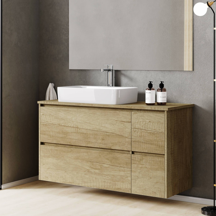 Ensemble de salle de bain JOB TOP Alday, 120cm, Bois Naturel