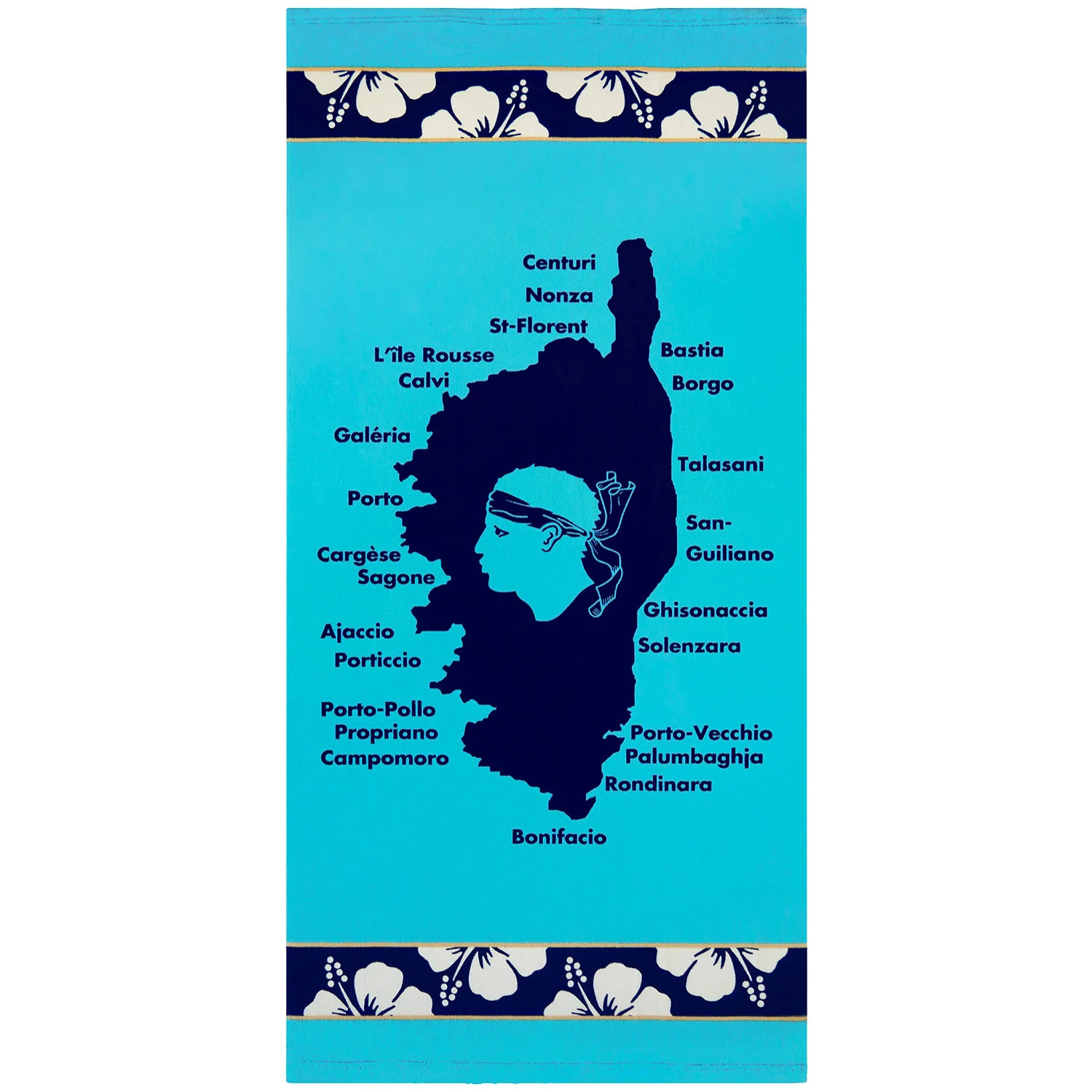 Serviette de plage microfibre enfant - Lavezzi - 70x140cm - 250g/m²