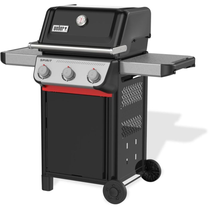 Barbecue gaz WEBER Spirit E-310 black 3 brûleurs sur chariot 52x45 cm