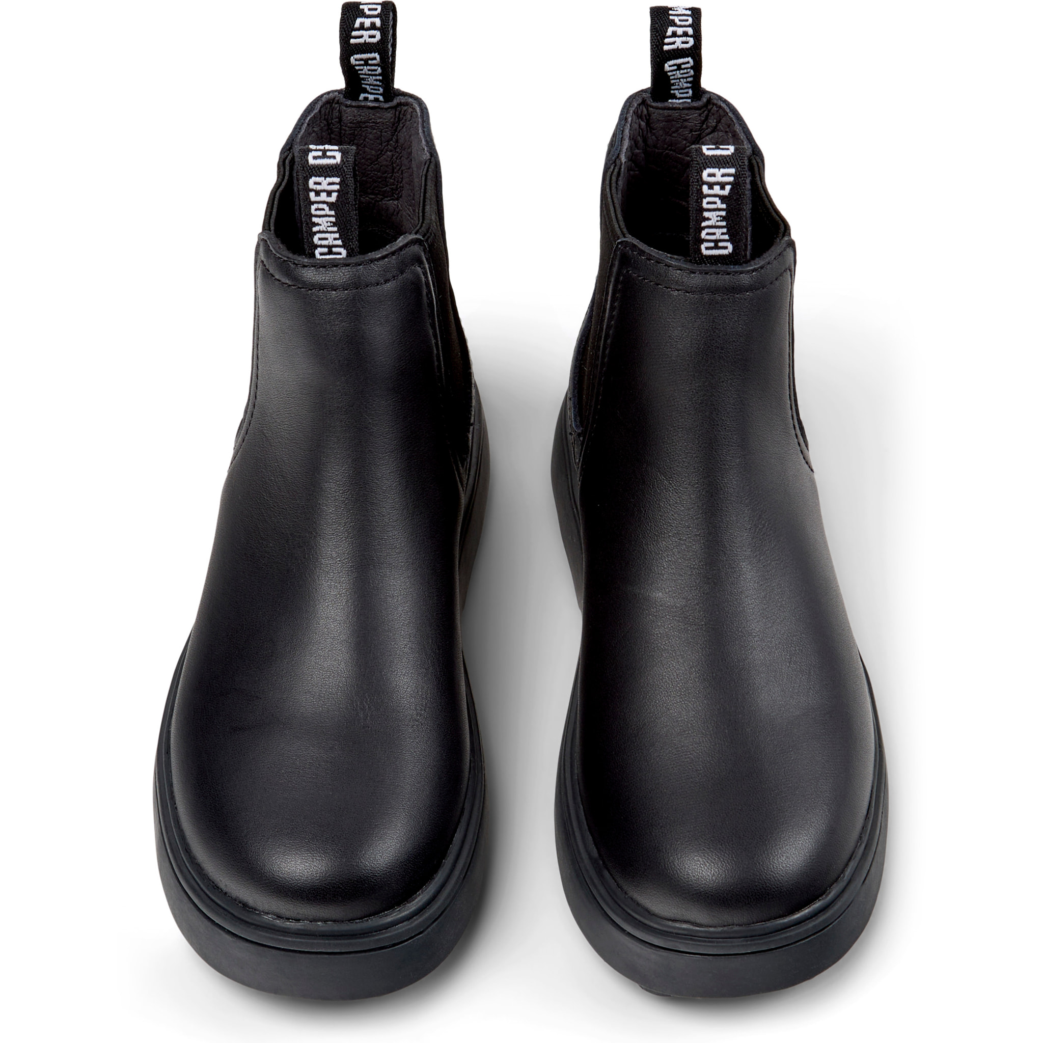 Botines - CAMPER Norte - Negro - Cuero liso