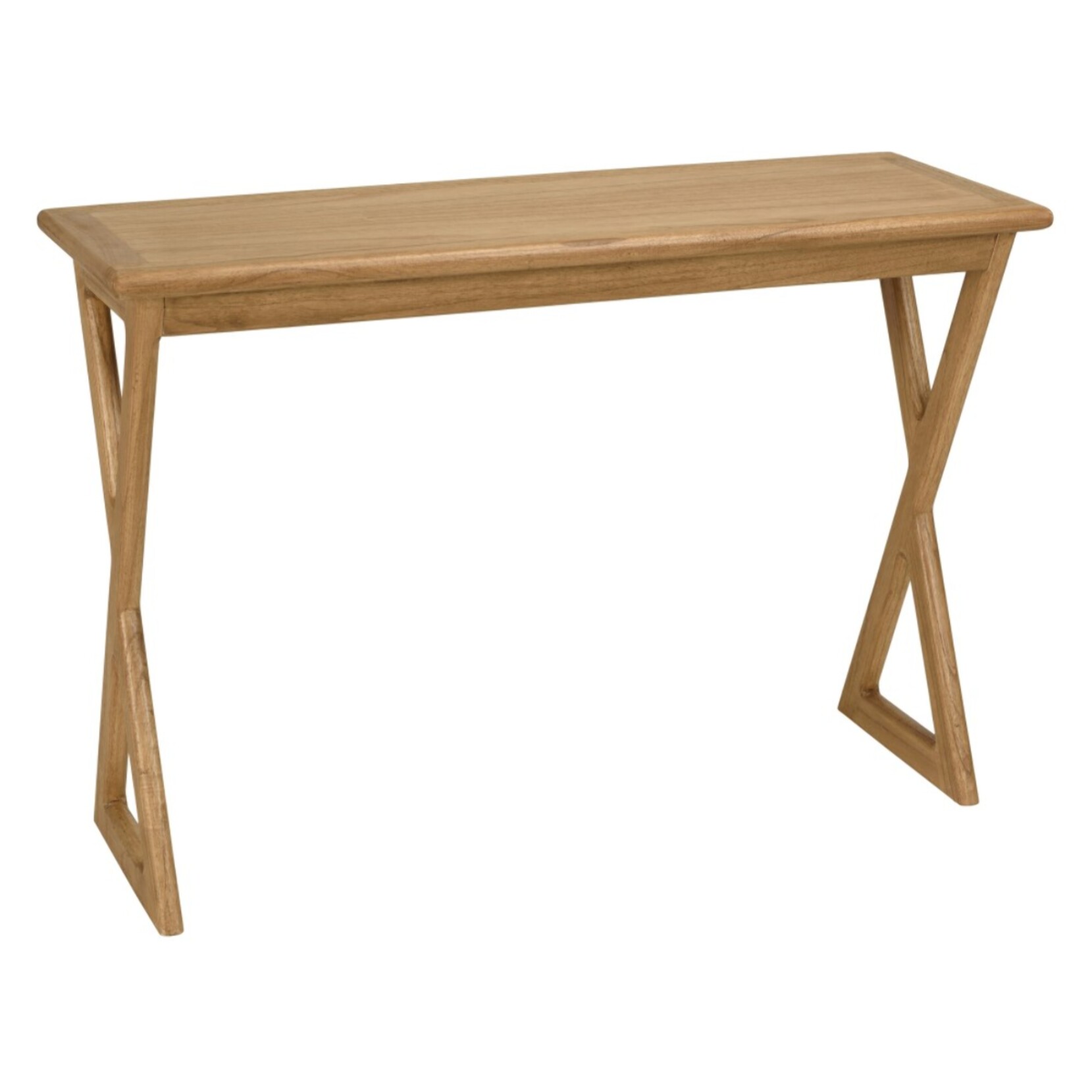 AMY - Console 110cm en bois de mindi pieds croisés