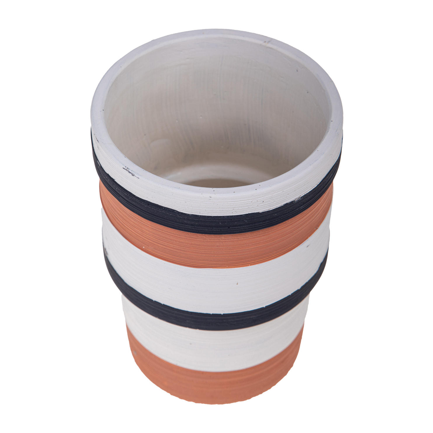 Vaso Vintage Alto 14Xh.20 Cm - Pezzi 3 - 14X20X14cm - Colore: Bianco - Bianchi Dino - Decori Casa E Complementi