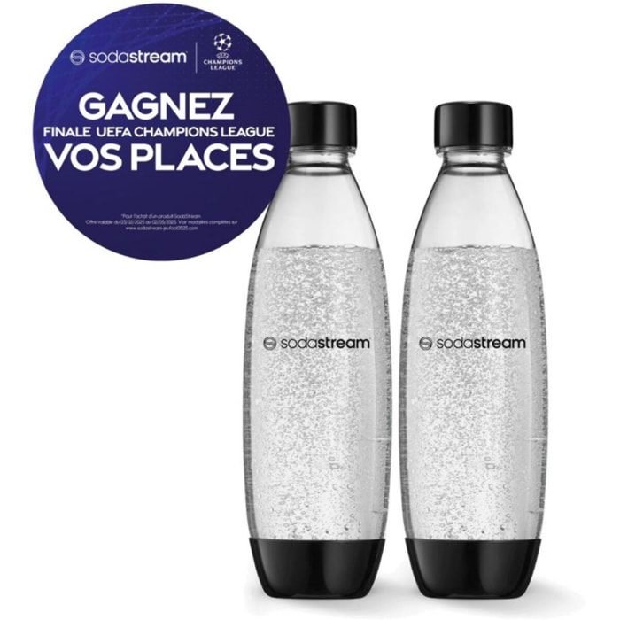 Bouteille SODASTREAM Pack 2 bouteilles 1L Lave-Vaisselle fuse