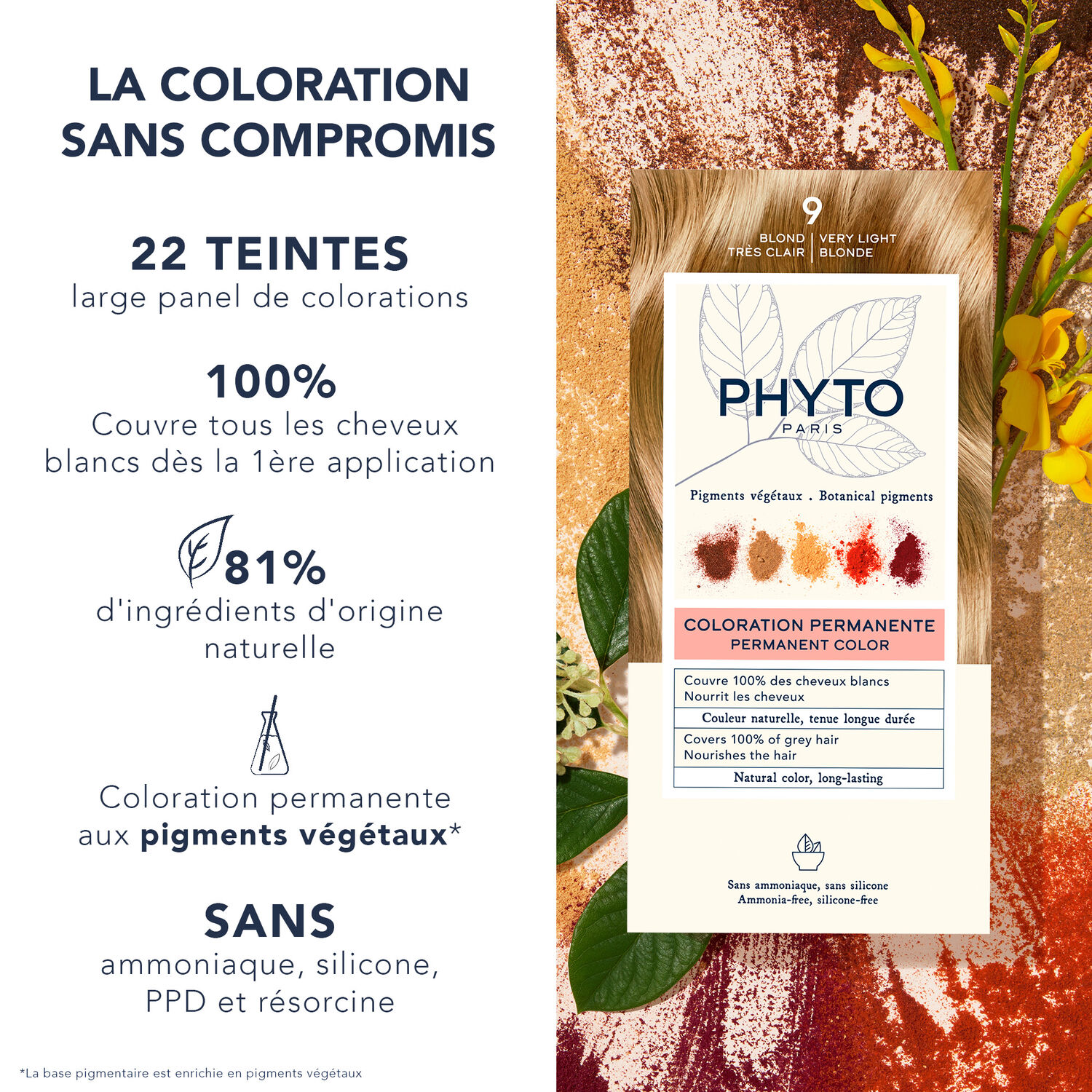 Kit Coloration - Coloration Permanente 9 Blond Très Clair