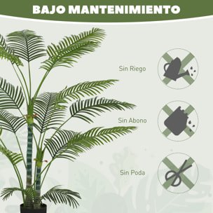 Planta Artificial Decorativa 170 cm Palmera Artificial con Maceta y Hojas para Interior Hogar Salón Oficina Verde
