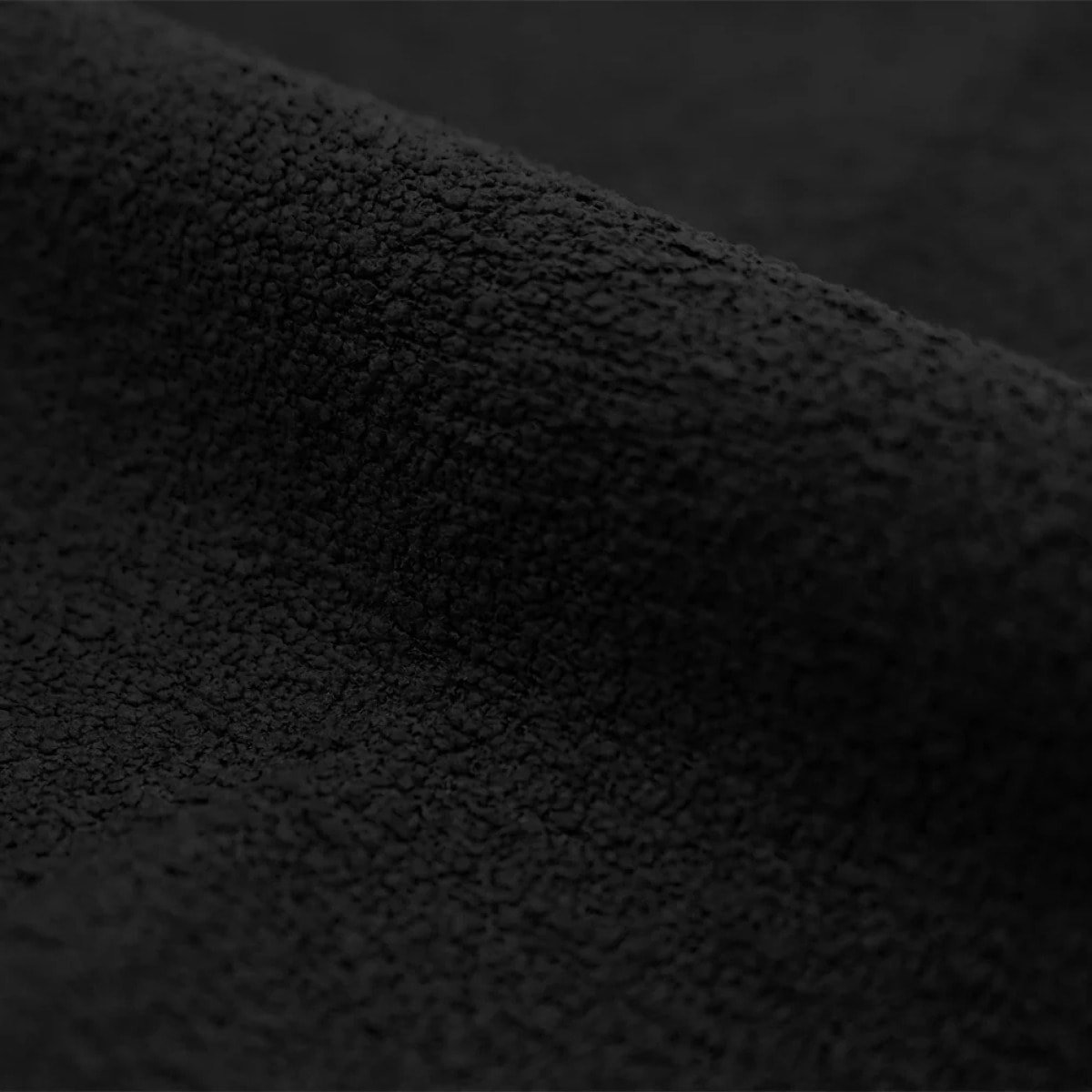 Lot de 2 chaises en tissu bouclette noir - Karl