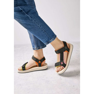 Sandalias De Mujer Forest Neo Negro / Beige D.Franklin