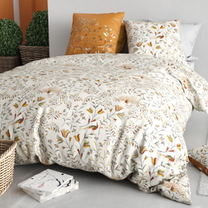 Parure housse de couette imprimé 100% coton - demil