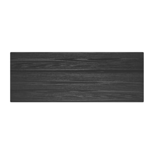 Table de bar rectangulaire 4 personnes en bois noir 120 cm - Buvette