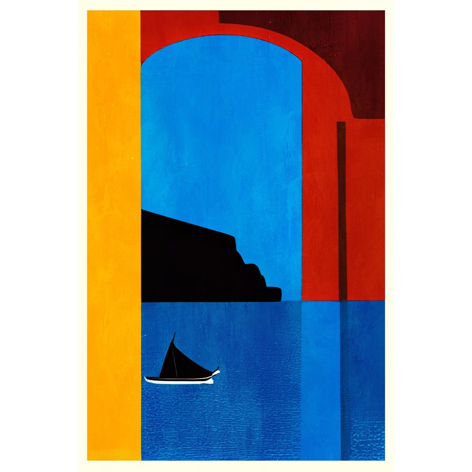 Tableau mer sunset cruise in italy  Tableau plexiglas