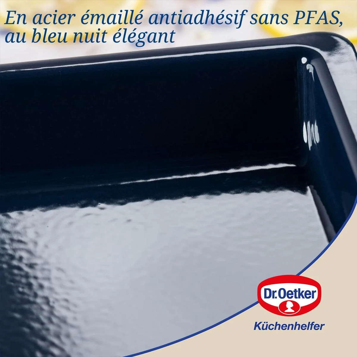 Plaque four extensible 41-53 x 33 cm Dr Oetker Back Liebe