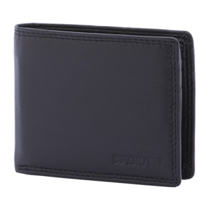 Portafoglio  da uomo In Vera pelle Made in Italy 8,5x11x2,5 cm
