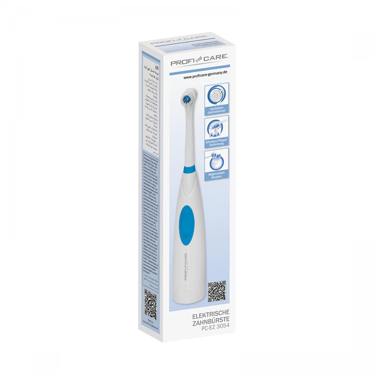 Brosse à dents électrique Proficare PC-EZ 3054 Blanc/Bleu