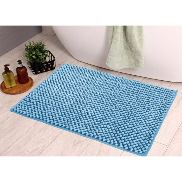 Tappeto Bagno Doccia Antiscivolo Super Assorbente Modello Dots Cielo
