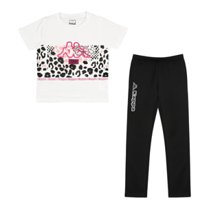 Completo Ragazza KAPPA Cotone Leggero Manica Corta Pant Lungo