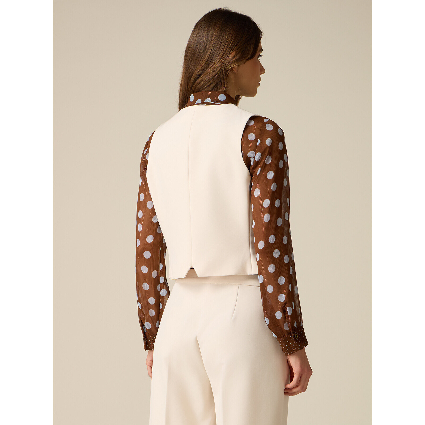 Oltre - Gilet sartoriale corto - Bianco