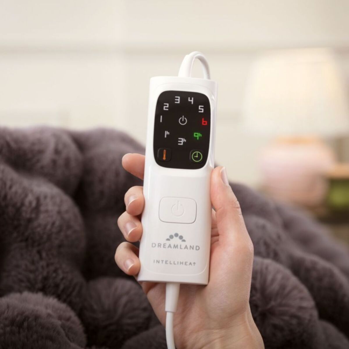 Couverture chauffante DREAMLAND HYGGE DAYS CLOUDY GRIS 6T 160X120