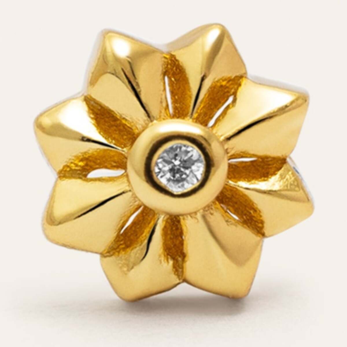 Pendiente Suelto Florencia Plata Baño Oro