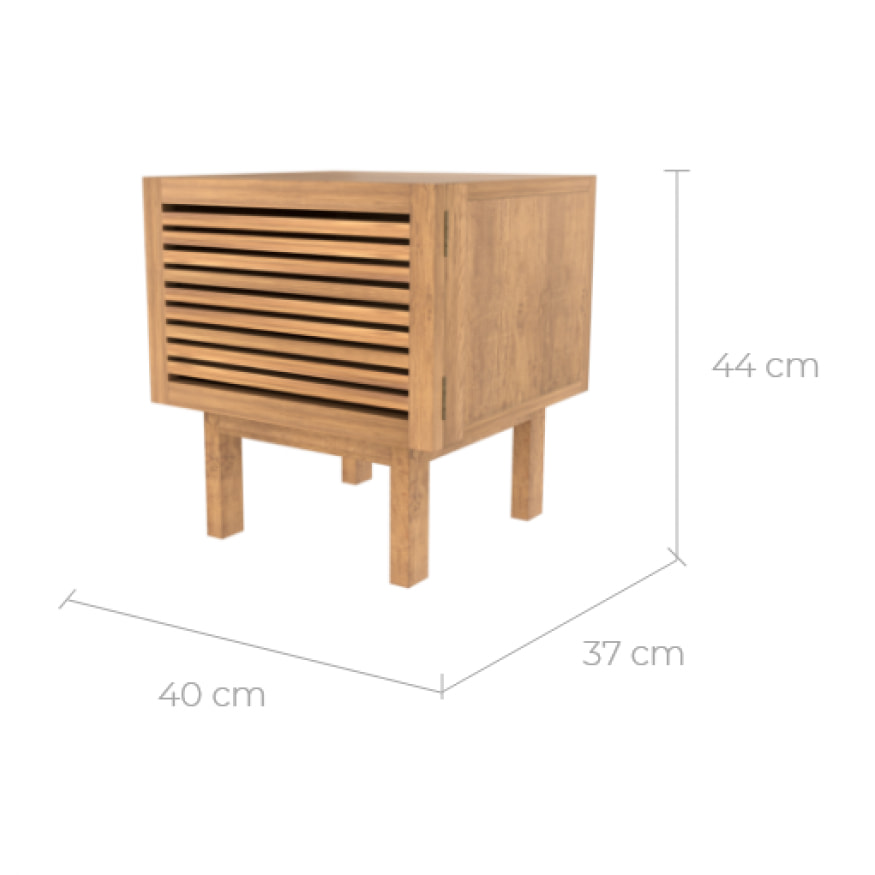 Table de chevet Bormes en teck