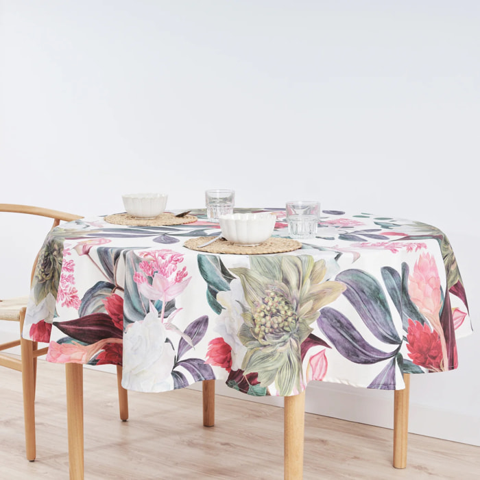 Nappe ronde en résine anti-taches 0318-105