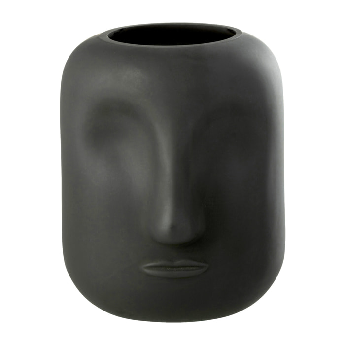 J-Line vase Noe - verre - noir - small - Ø 16 cm