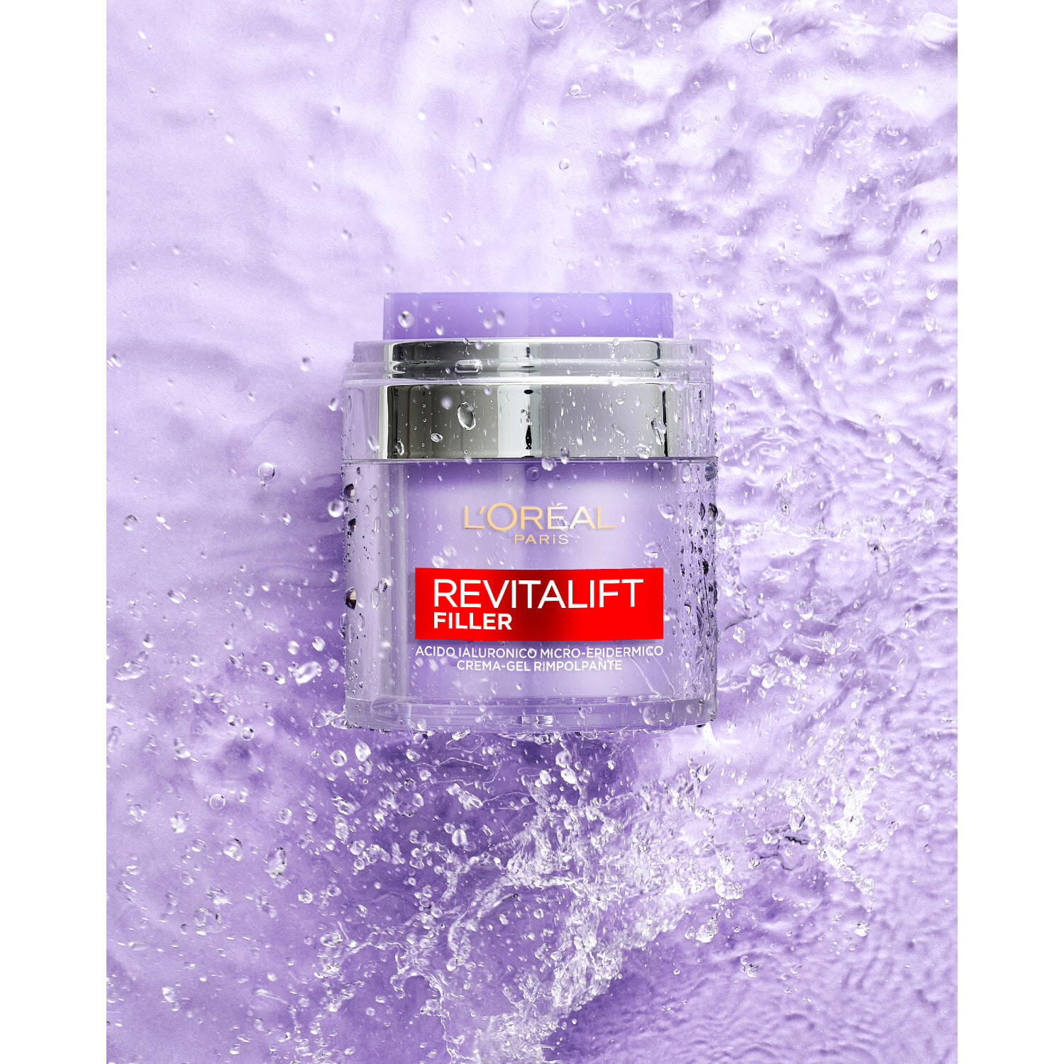 Crema-Gel Rimpolpante Idratante Revitalift Filler con Acido Ialuronico Niacinamide e Glicerina - Barattolo da 50ml